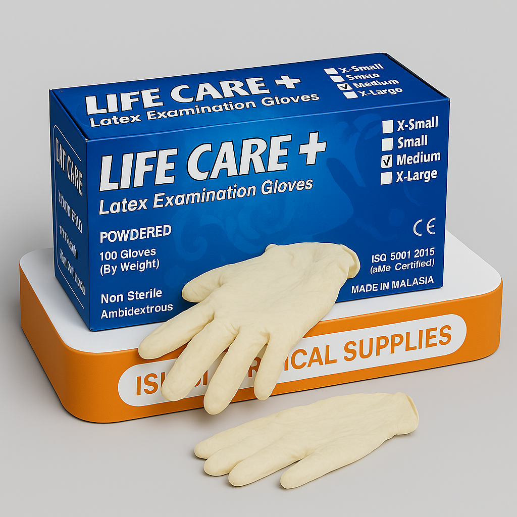 Life Care+ Latex Examination Gloves