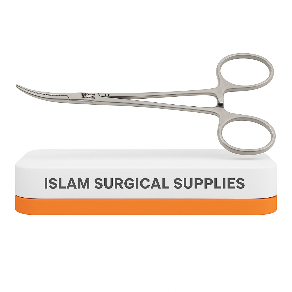Curved Surgical Hemostat Forceps