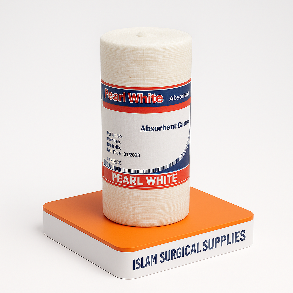 Pearl White Absorbent Gauze