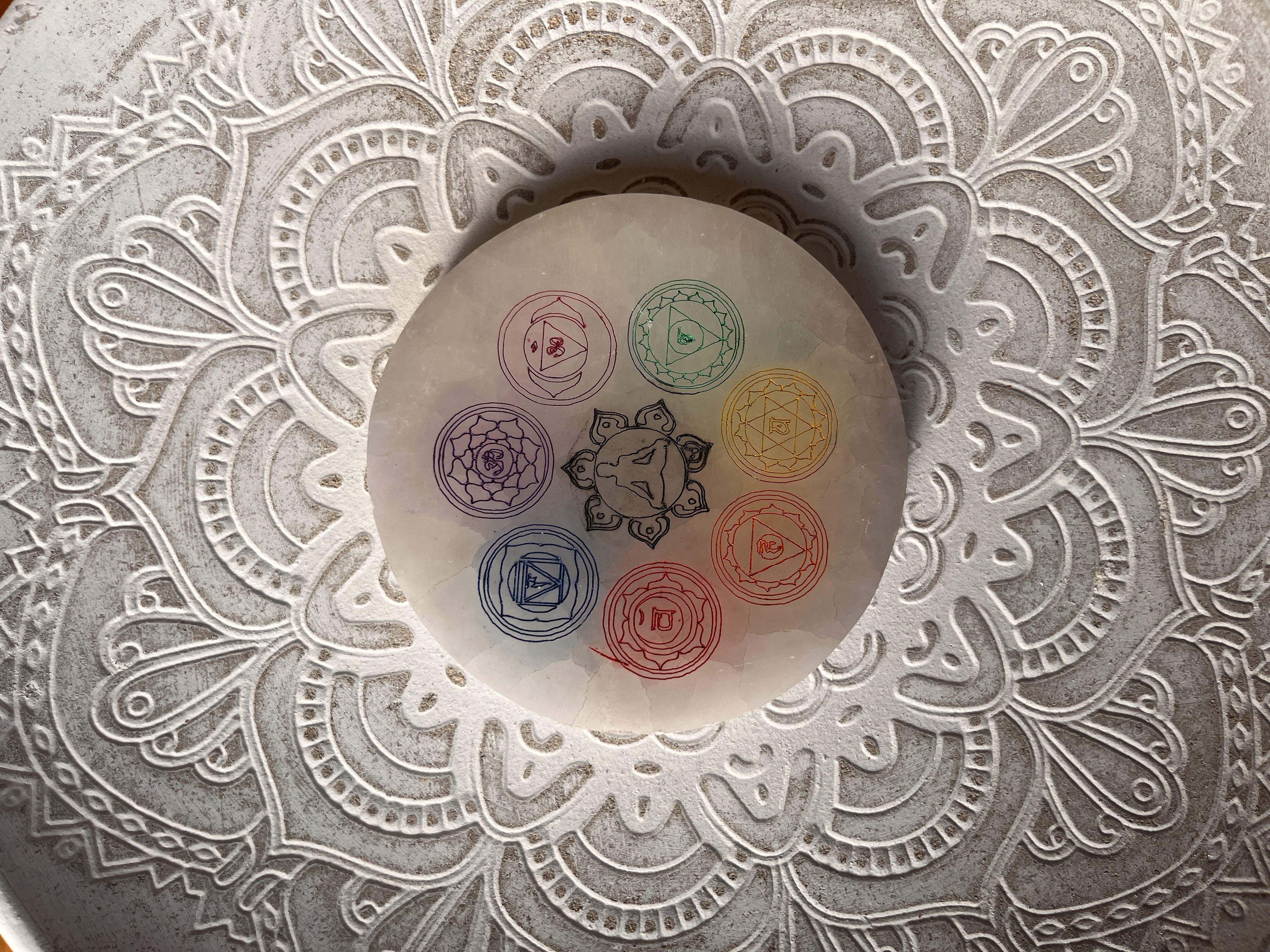 Chakra Crystal Plate