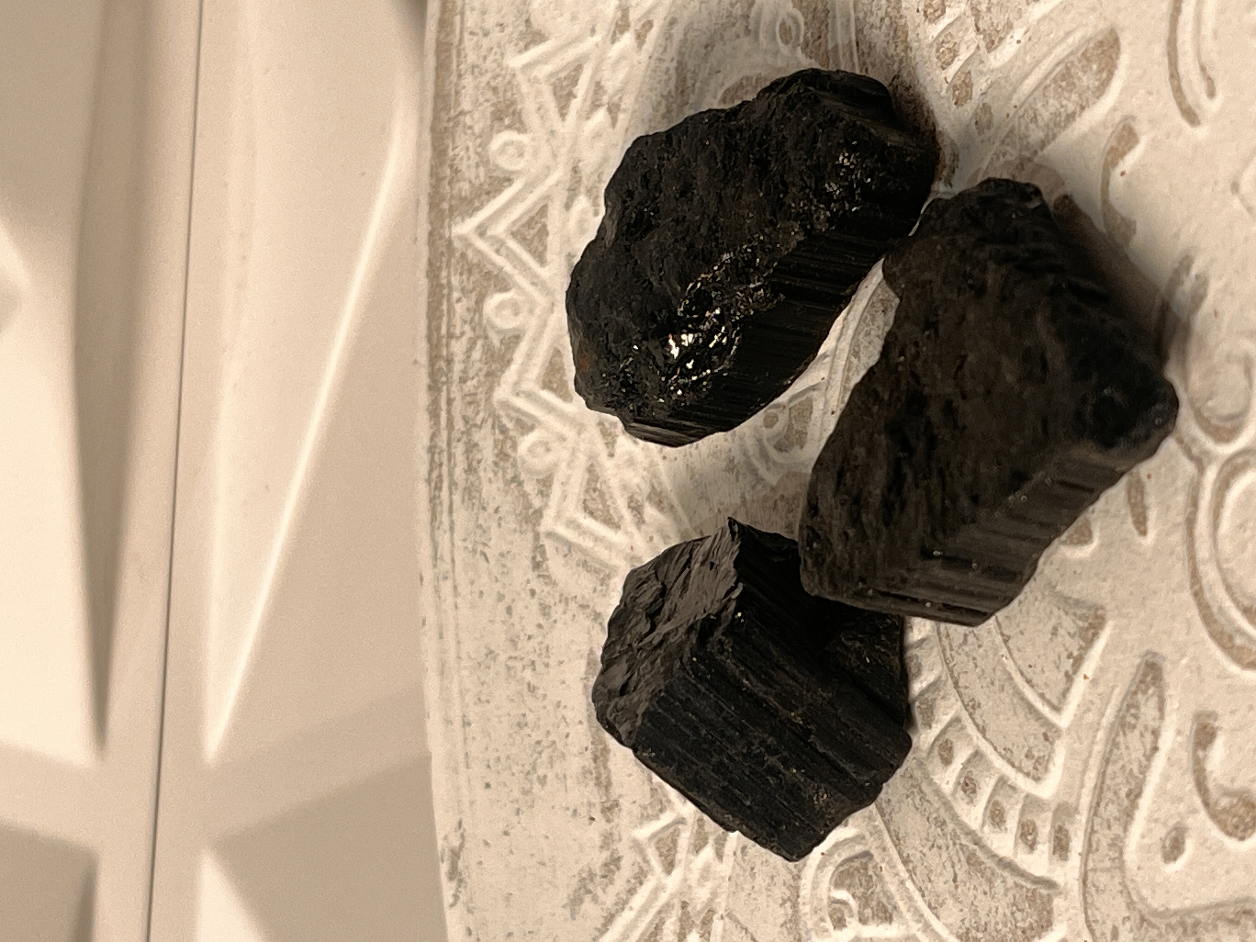 Raw Black Tourmaline Stones