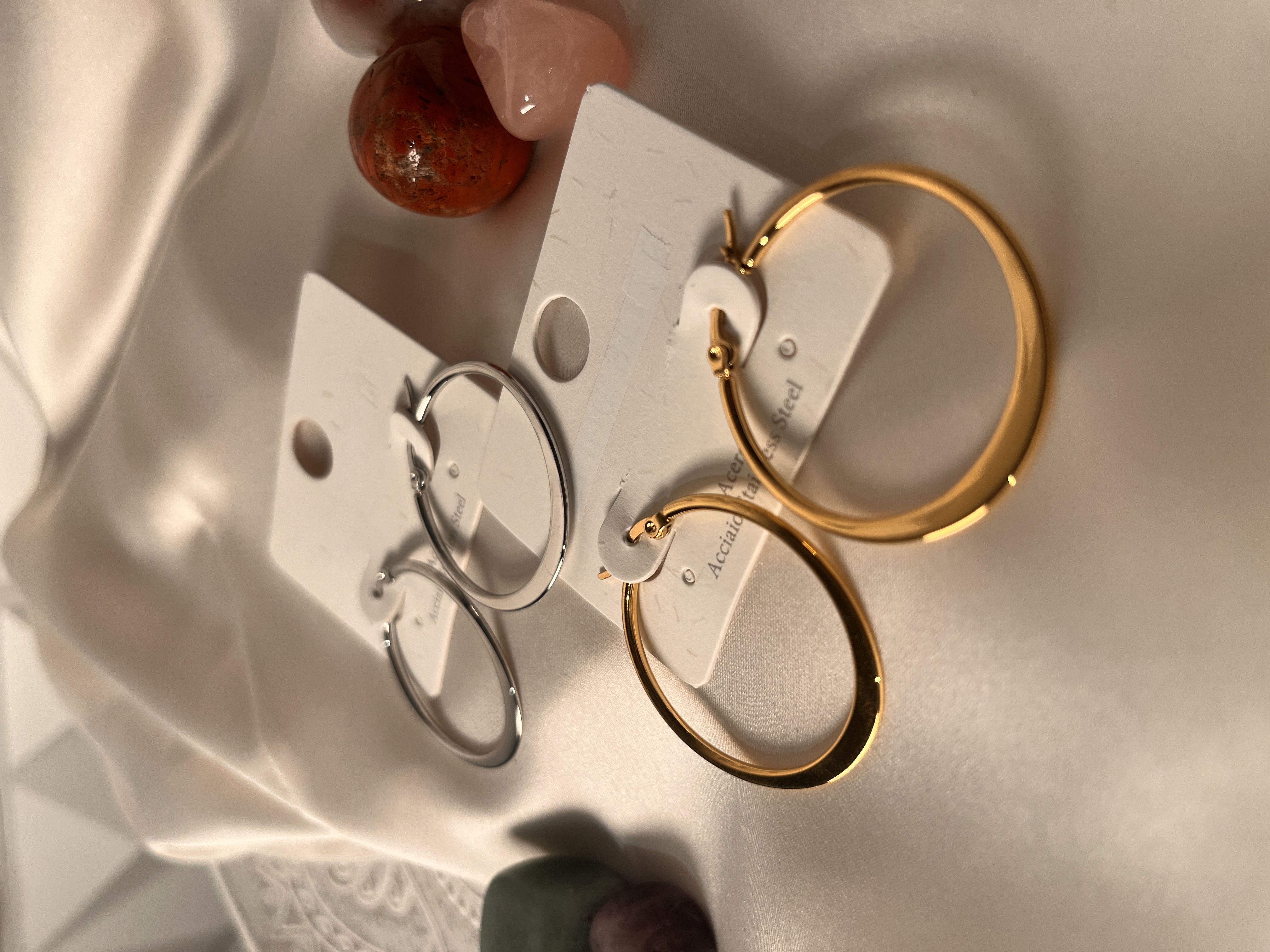 Elegant Hoop Earrings Set