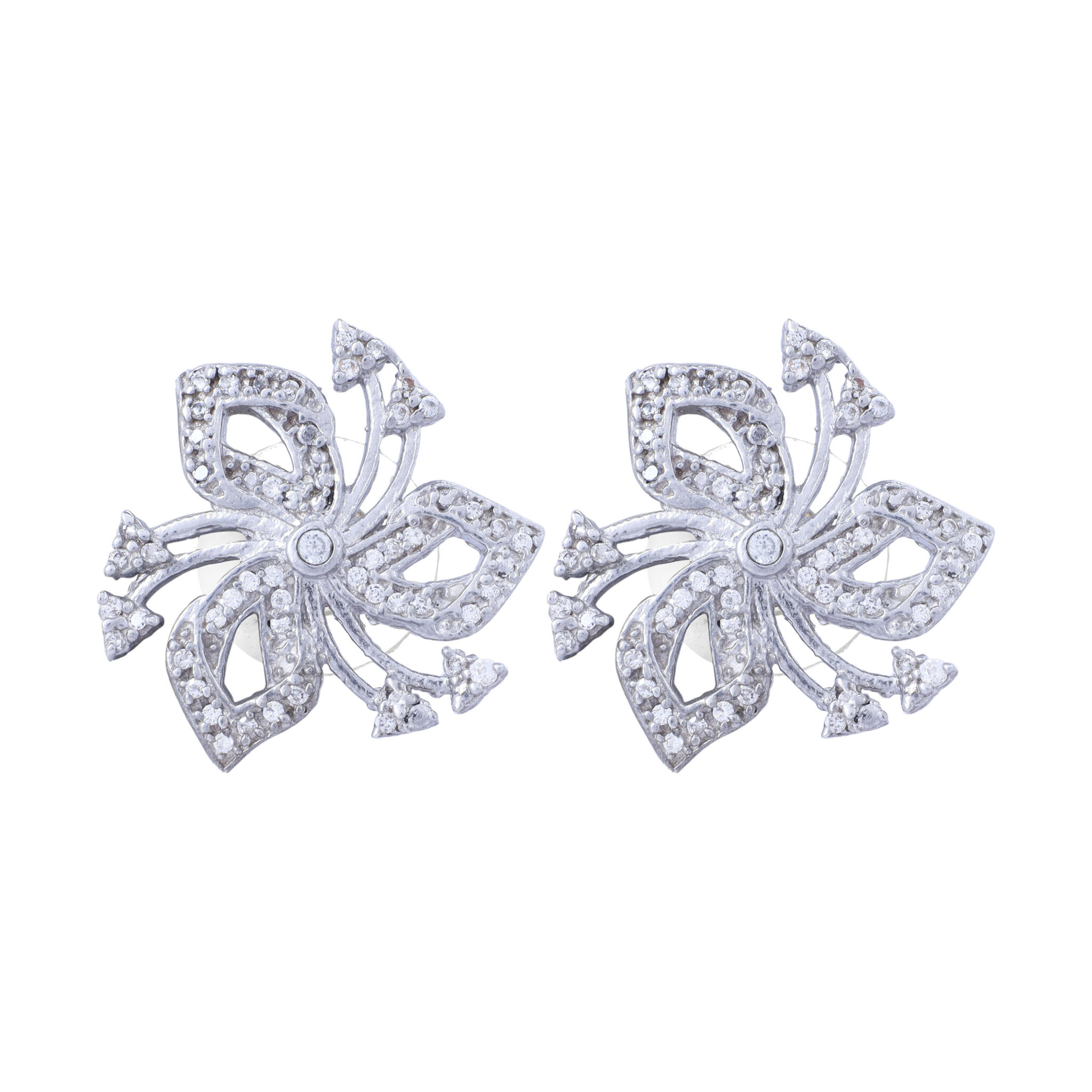 KES0009-STERLING SILVER C Z SEATED SUTDS