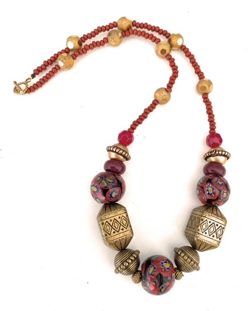 NB0019-Handcrafted Beaded Necklace