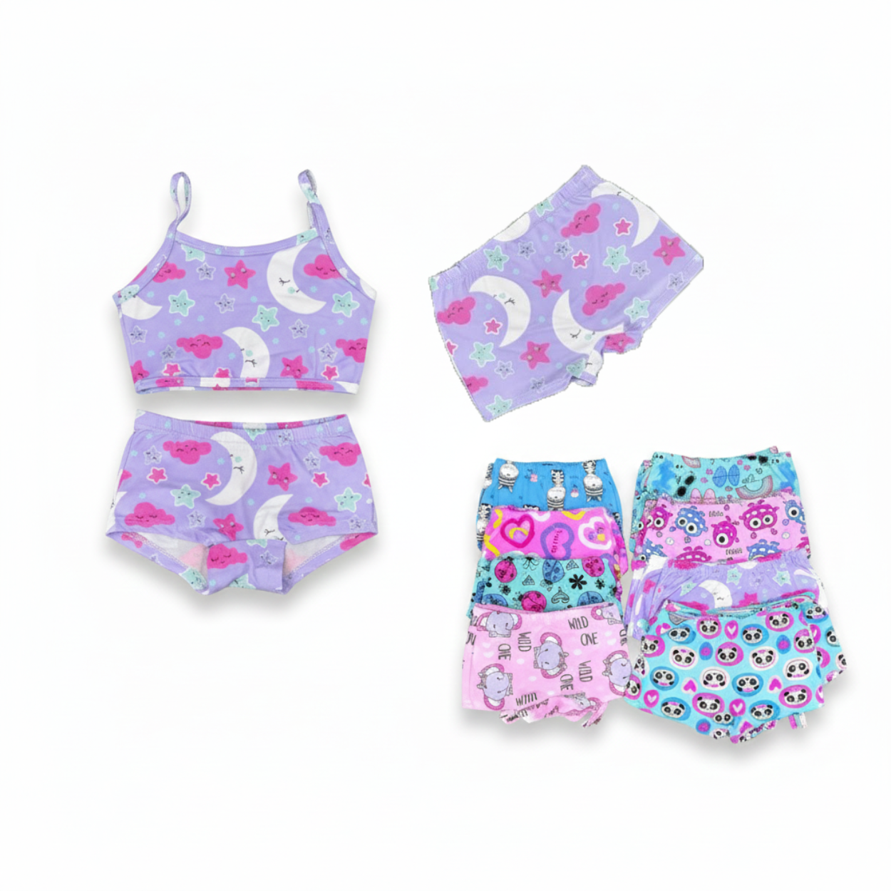 TRIO NIÑA ESTAMPADO