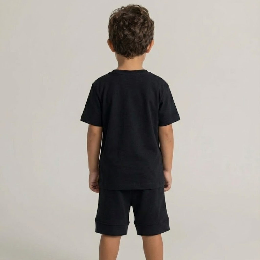 CAMISETA NIÑO  NEGRA