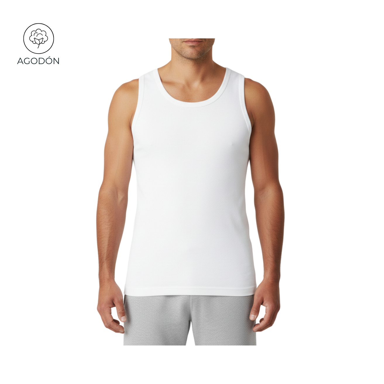 CAMISILLA ACANALADA  HOMBRE 