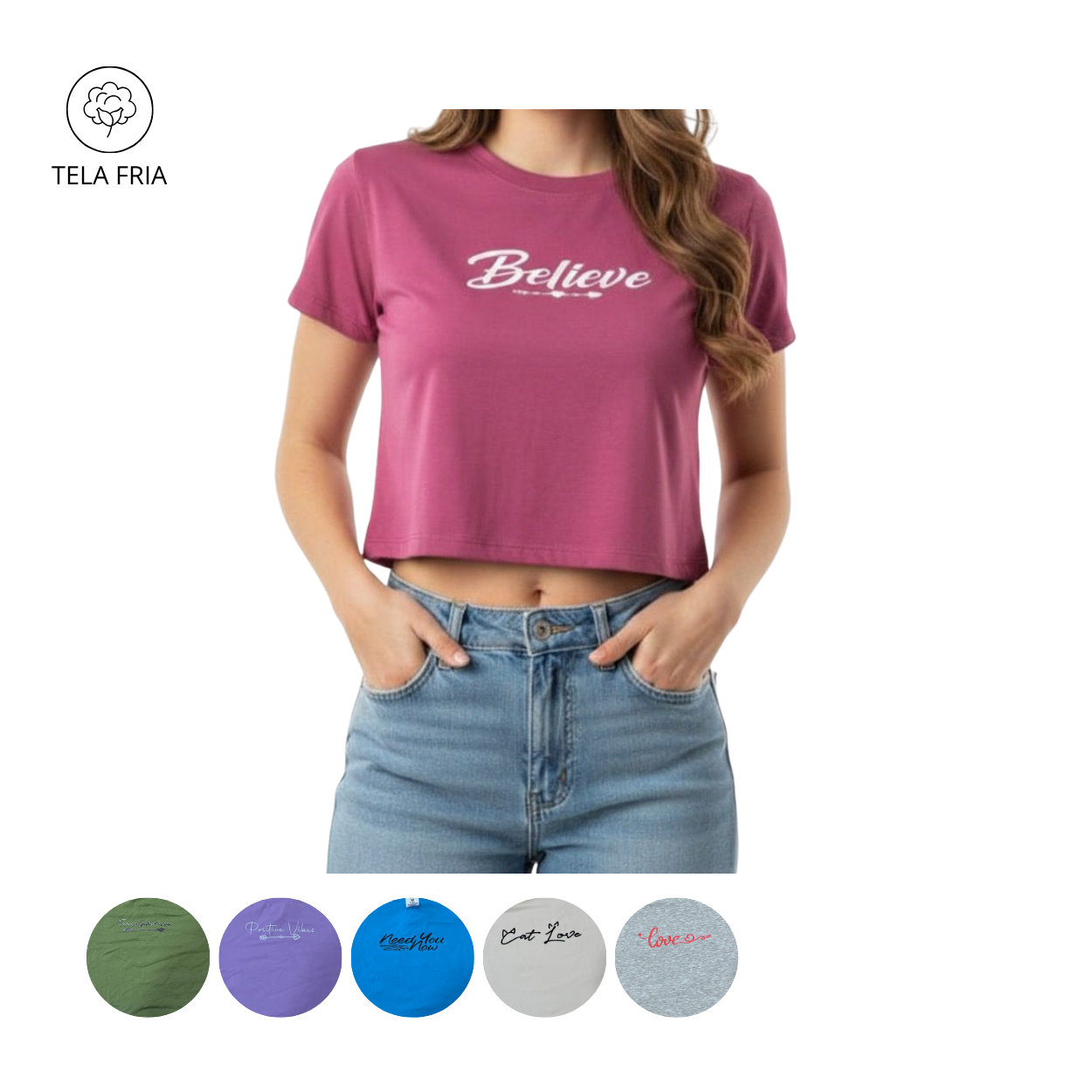 BLUSA CORTA  DAMA 