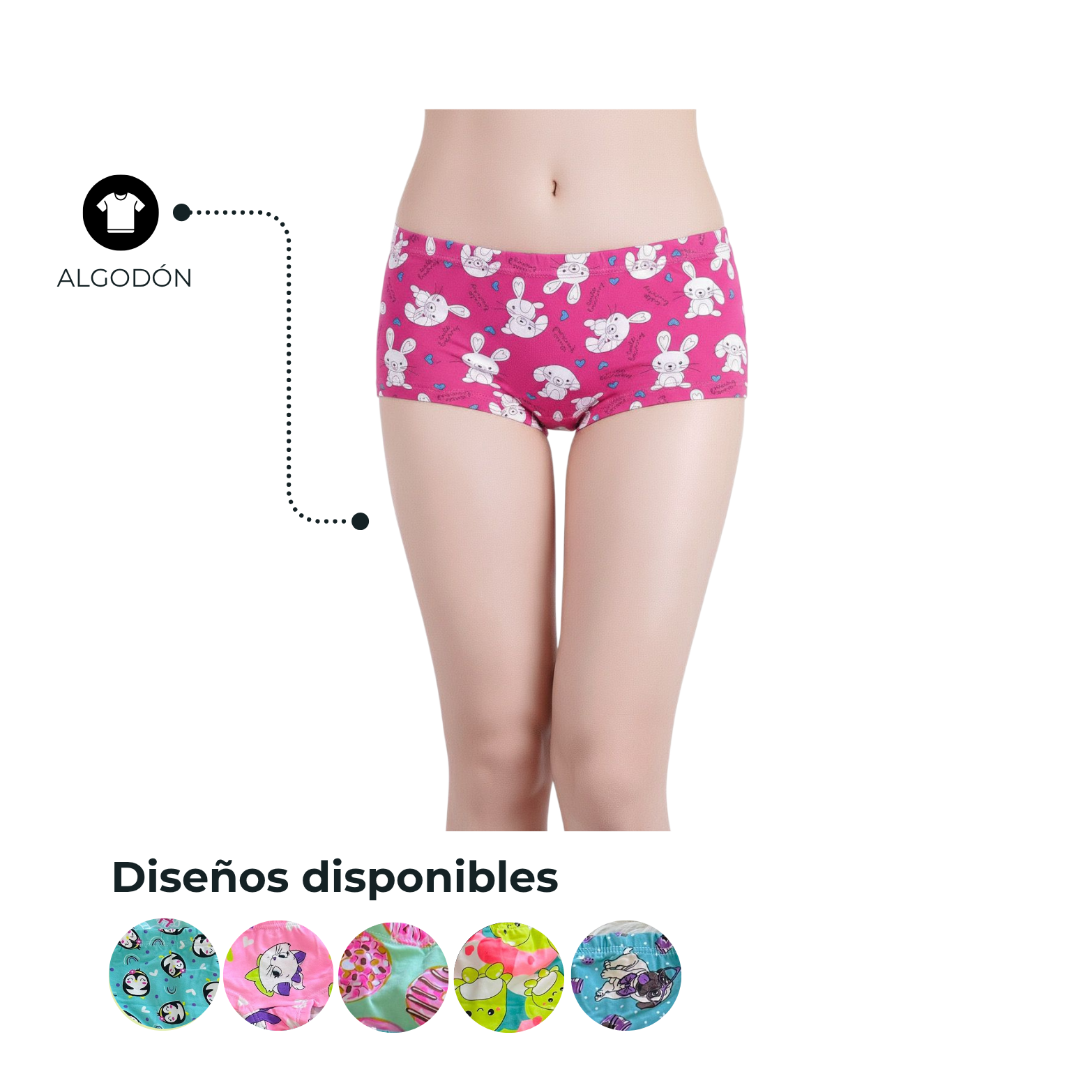 BOXER NIÑA ESTAMPADO