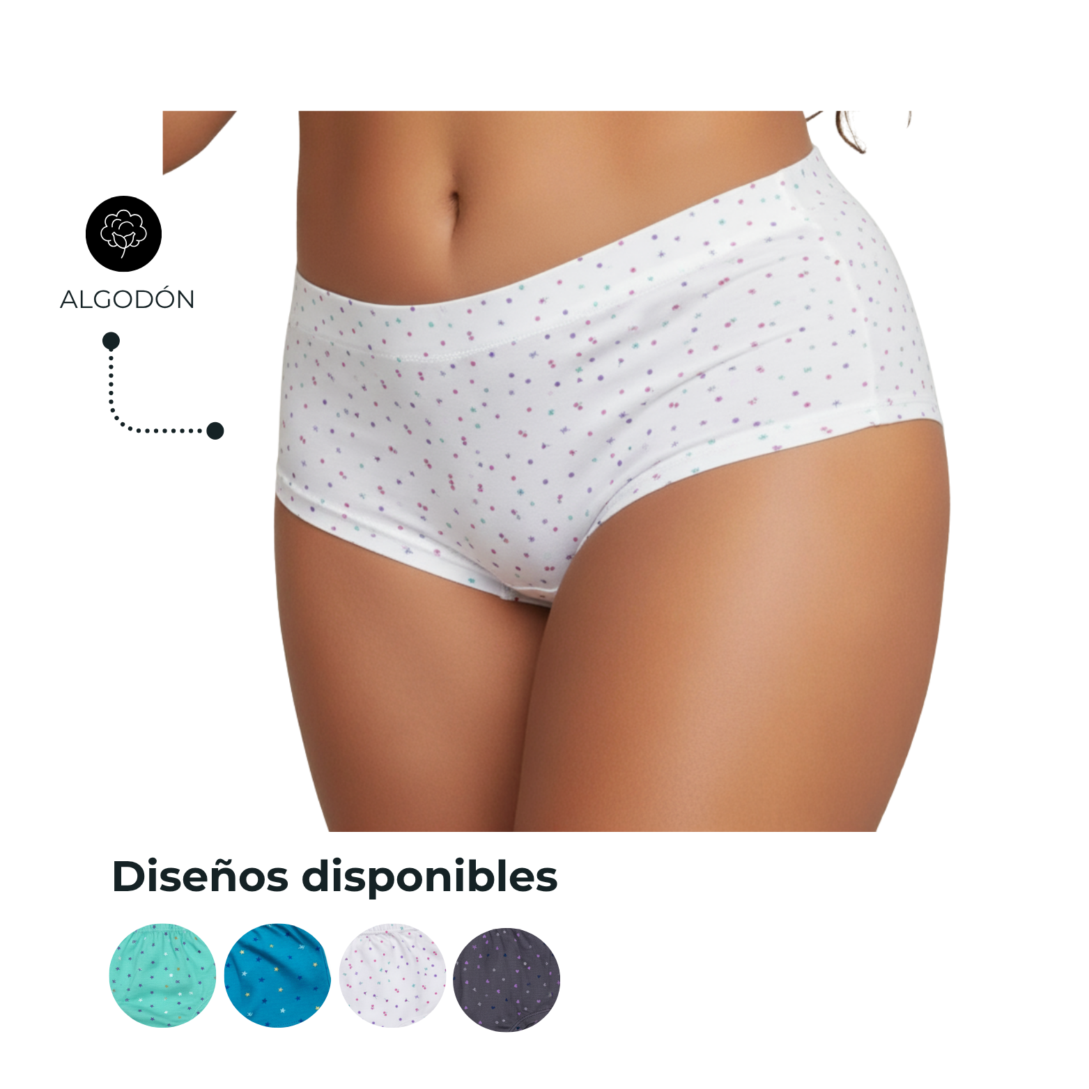 CACHETERO DAMA ESTAMPADO