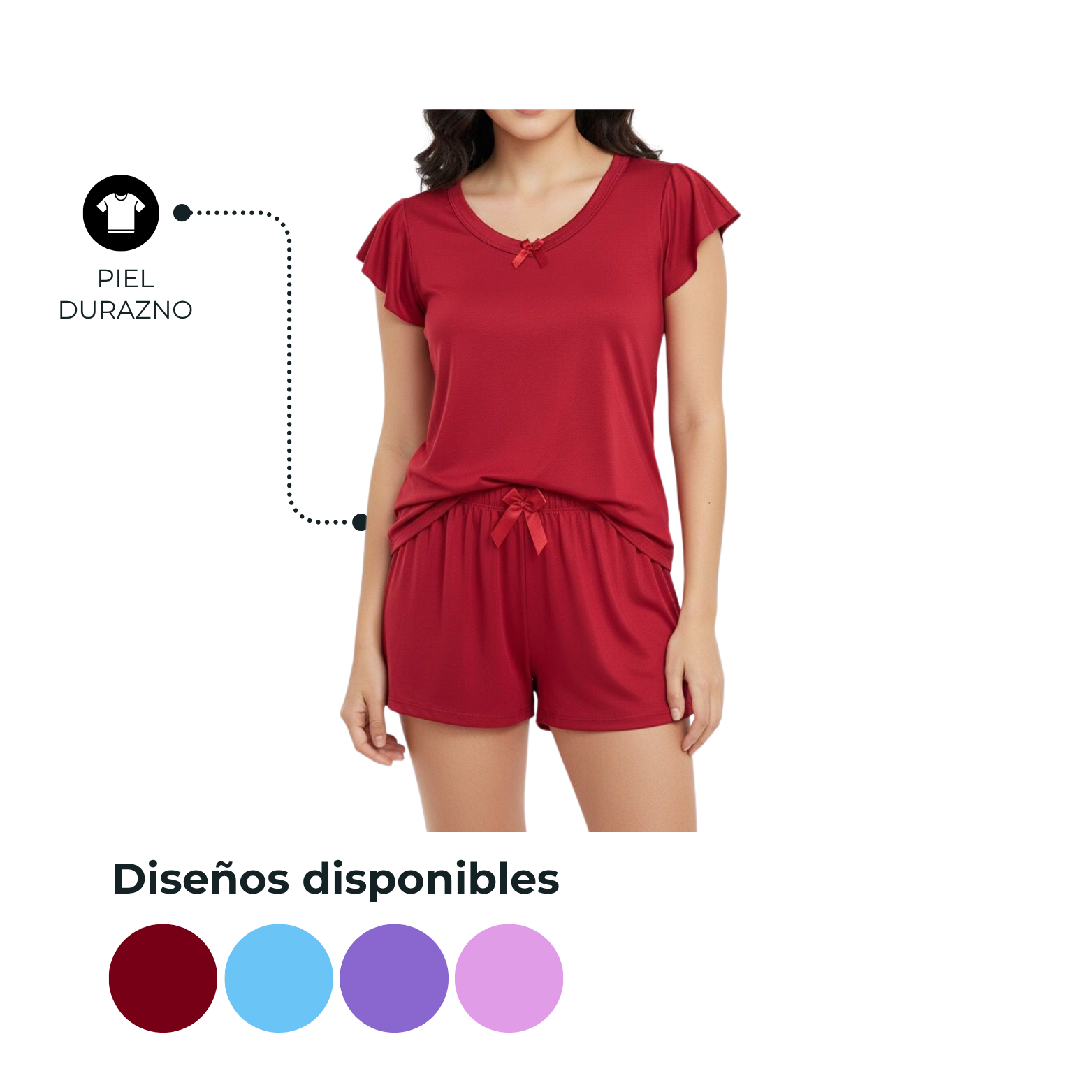 PIJAMA DAMA  UNICOLOR 