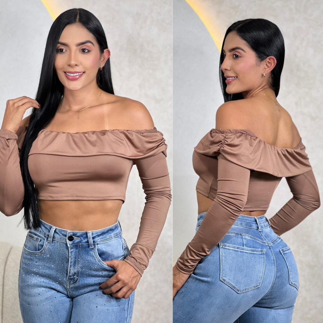 BLUSA DAMA MANGA LARGA