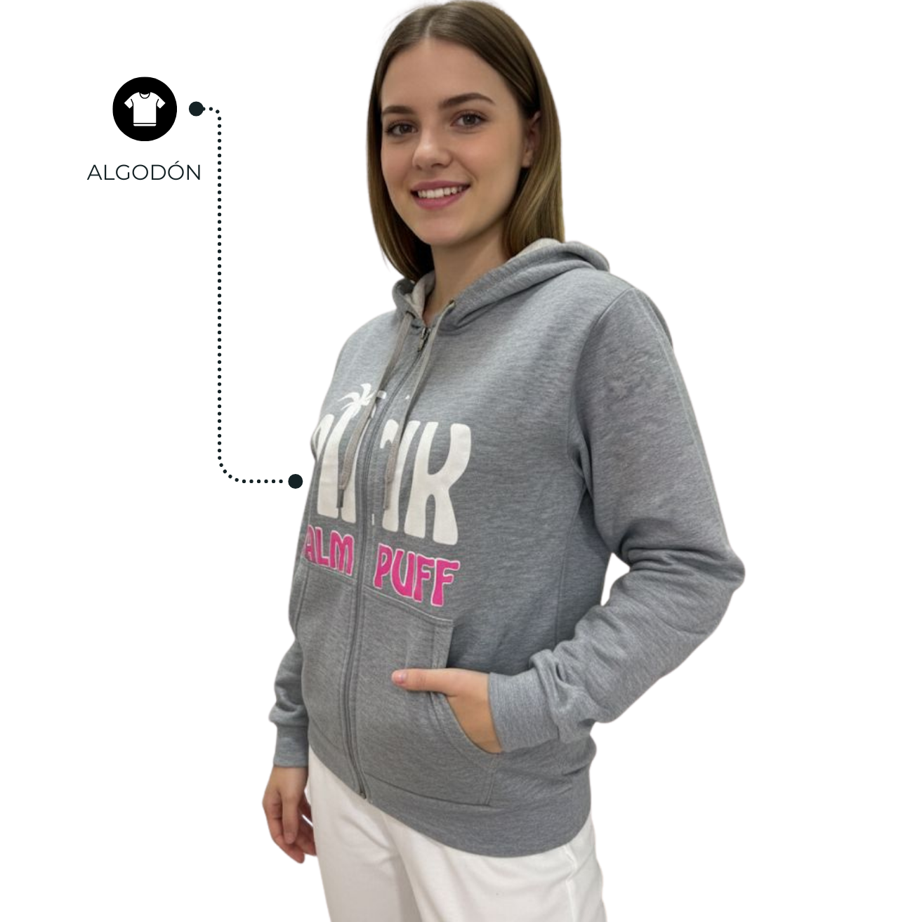 CHAQUETA PERCHADA DAMA