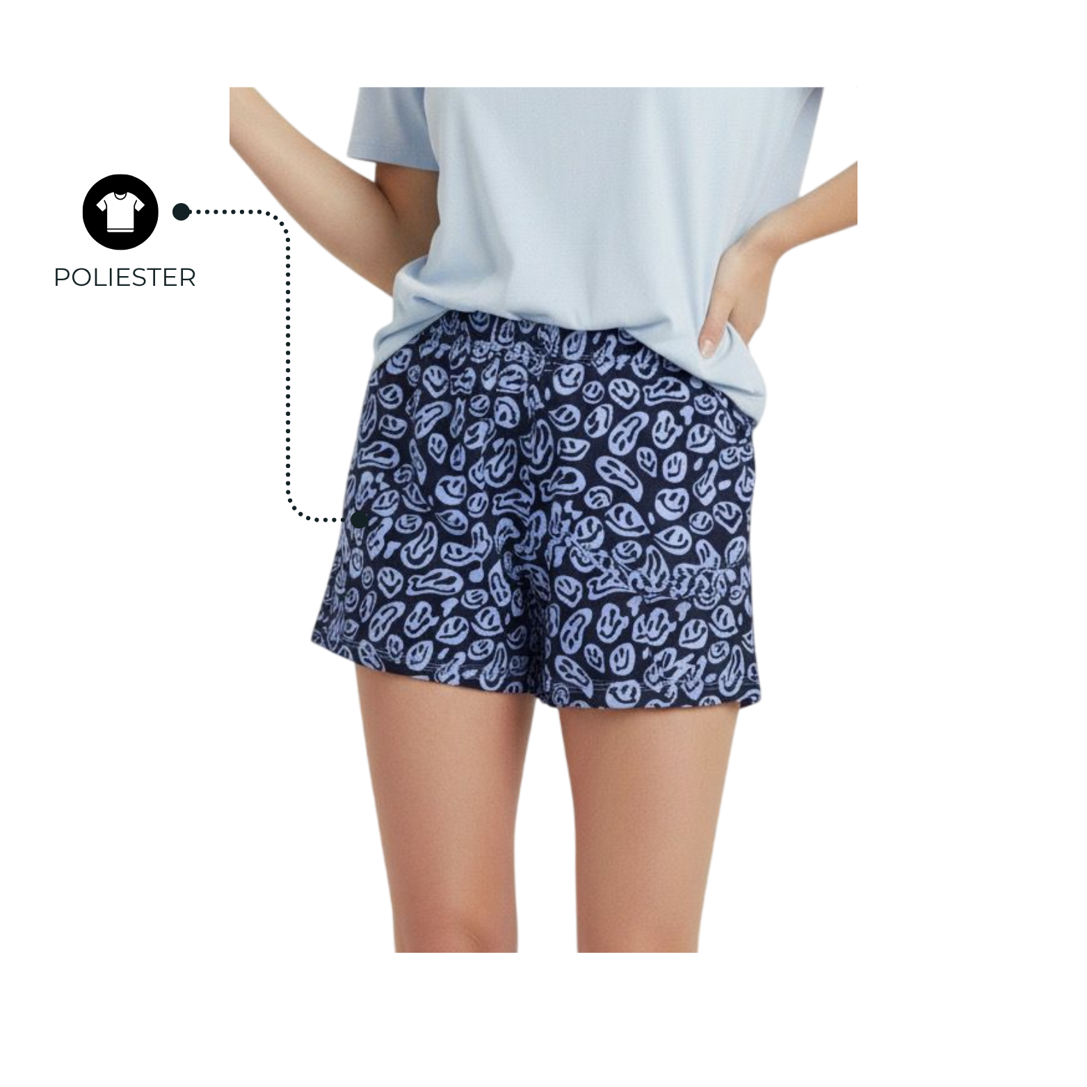 SHORT DAMA ESTAMPADO