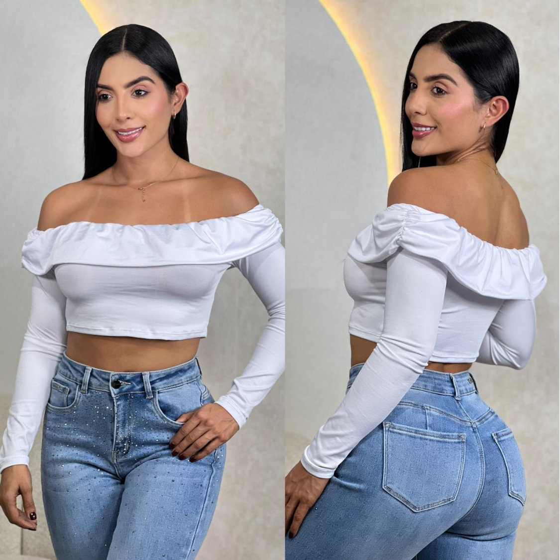 BLUSA DAMA MANGA LARGA