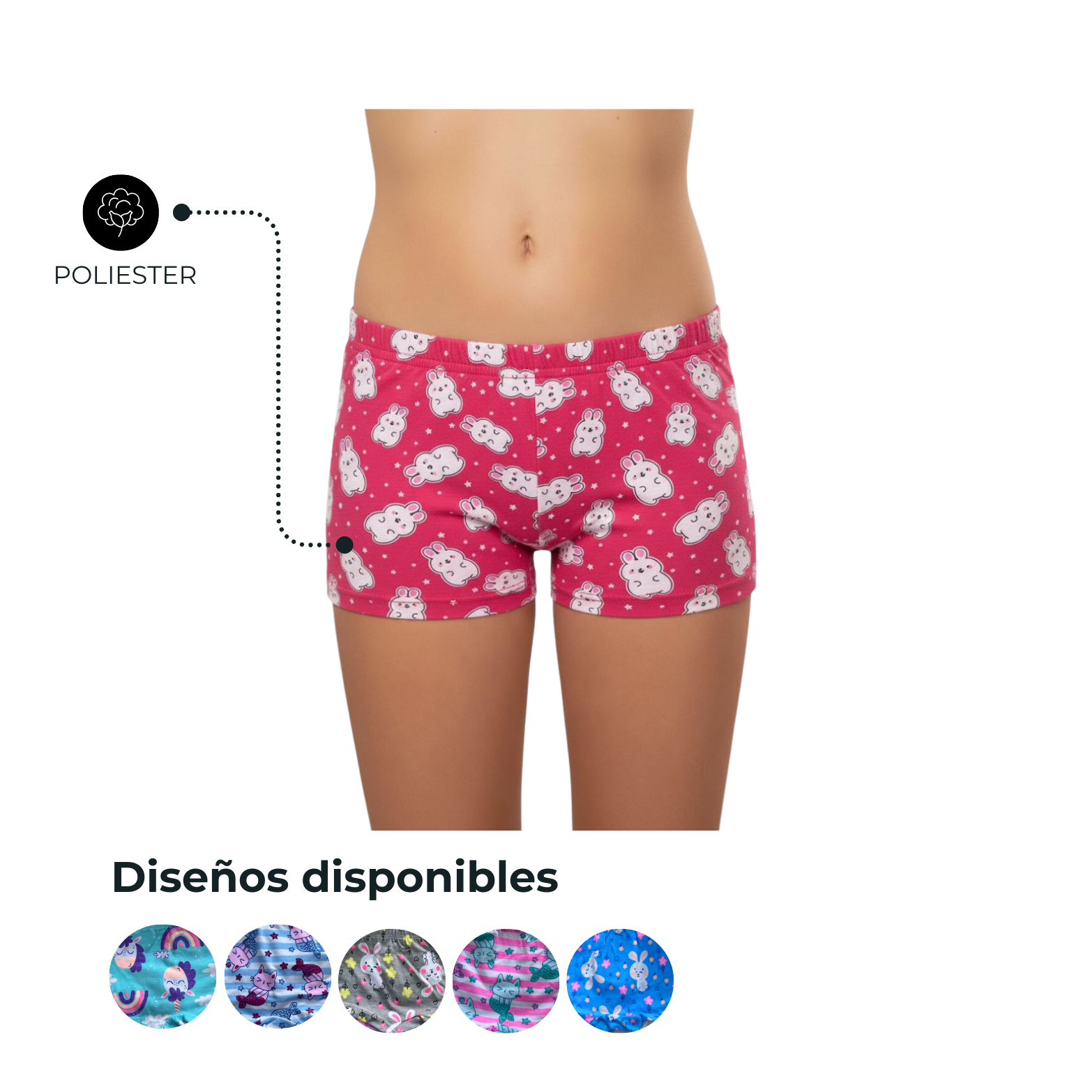 BOXER NIÑA ESTAMPADO