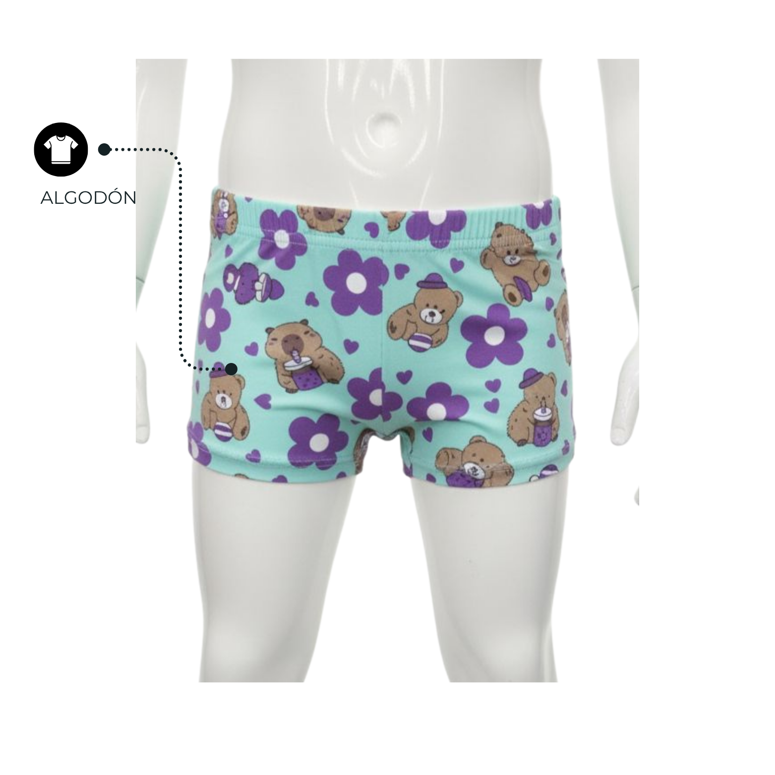 CACHETERO NIÑA ESTAMPADO