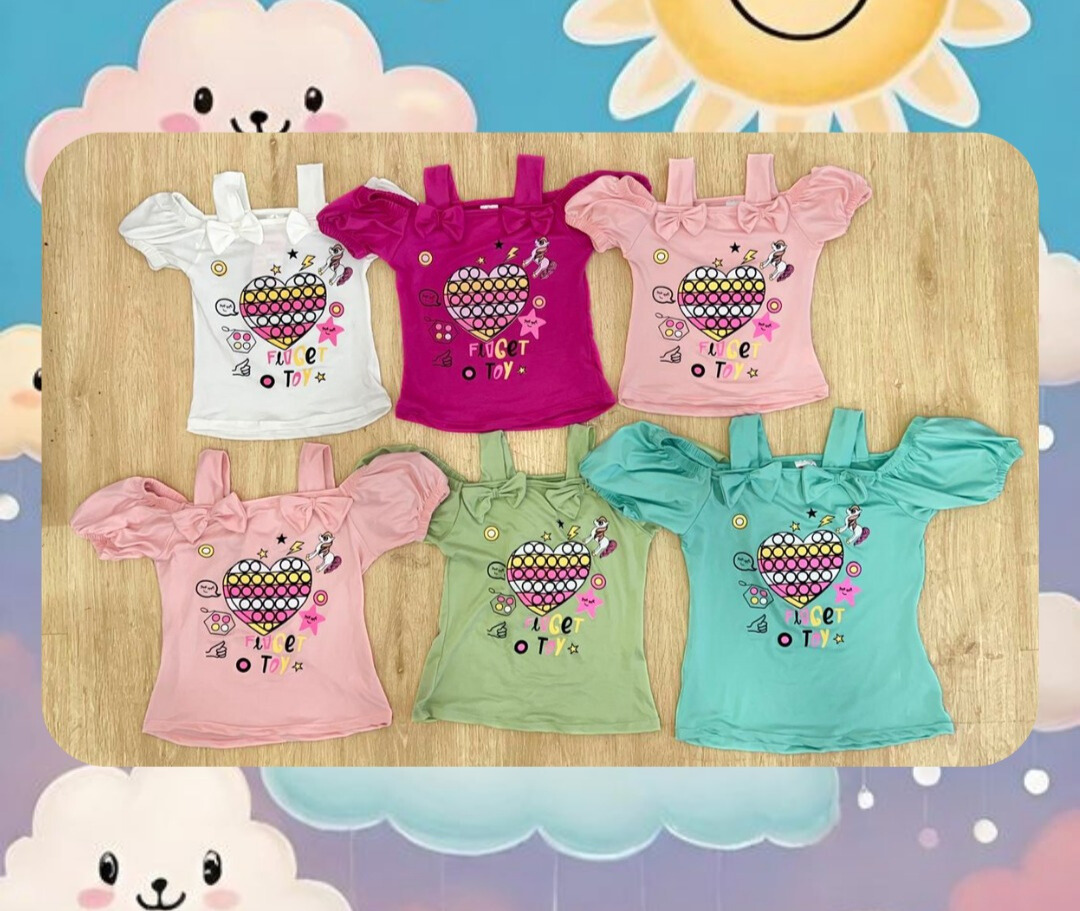 BLUSA NIÑA SWEET GIRL SURTIDO X6 COLORES