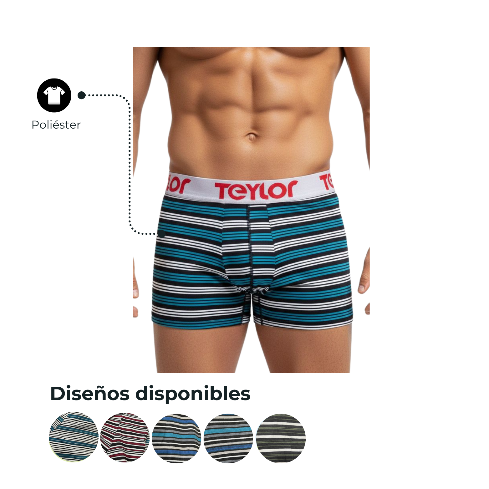 BOXER  HOMBRE RAYADO