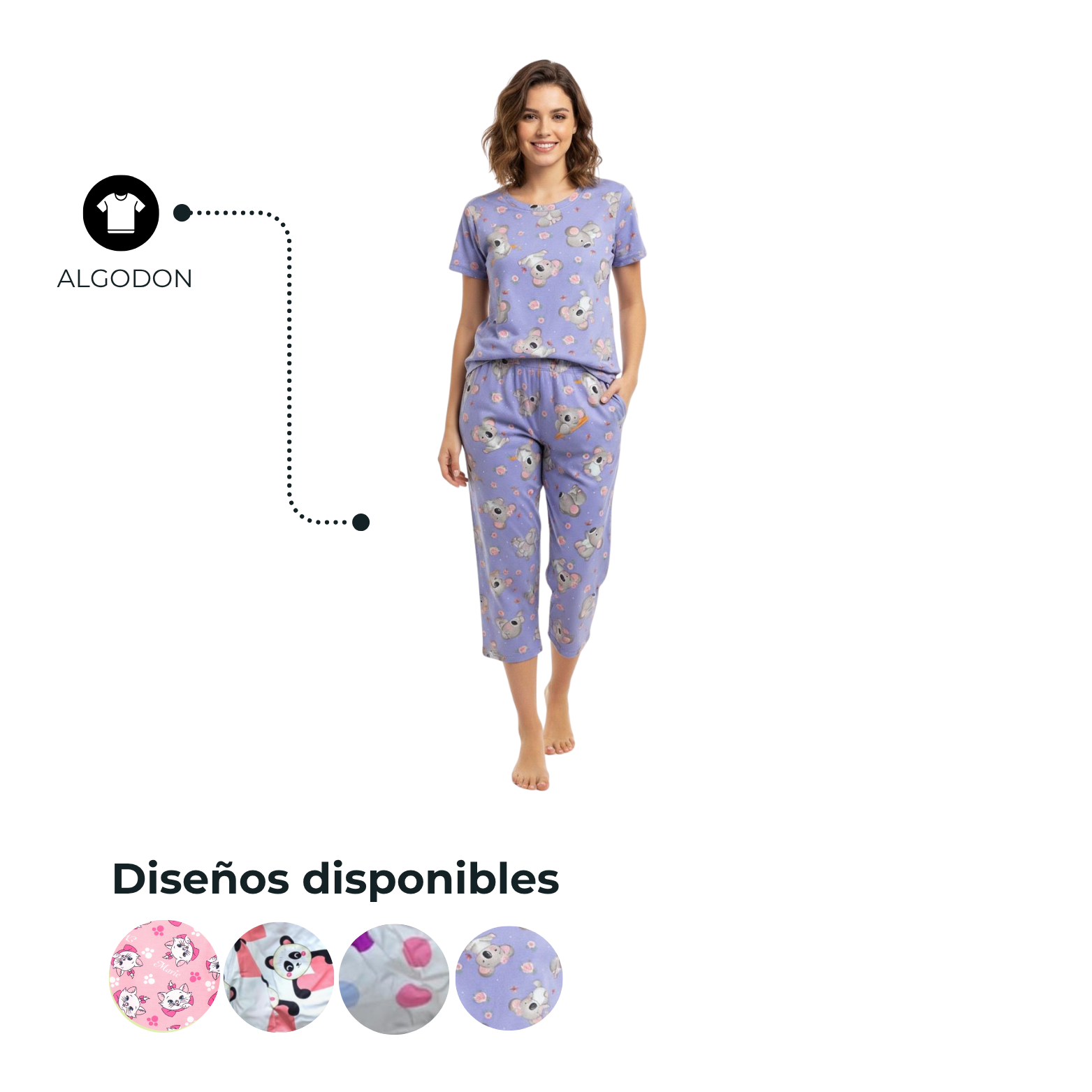 PIJAMA DAMA CAPRI