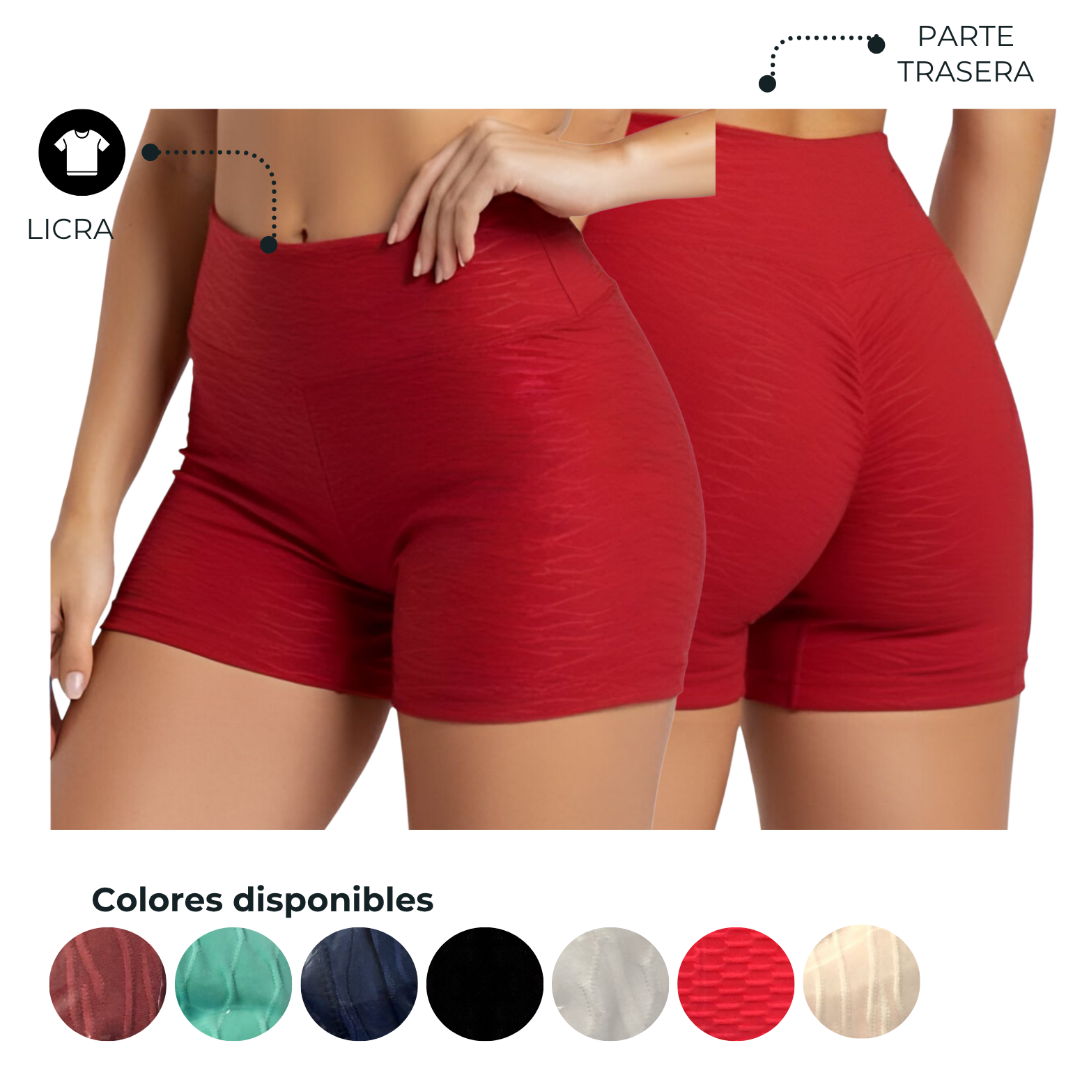 SHORT DAMA TEXTURIZADO