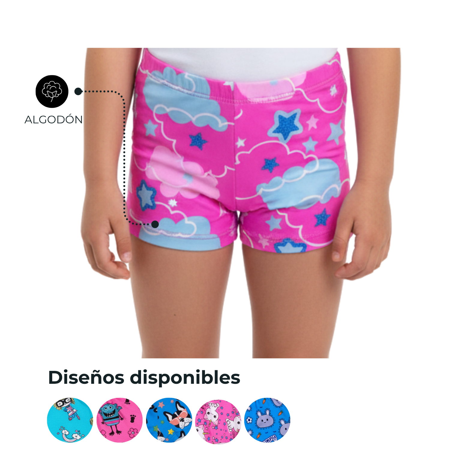 CACHETERO NIÑA ESTAMPADO