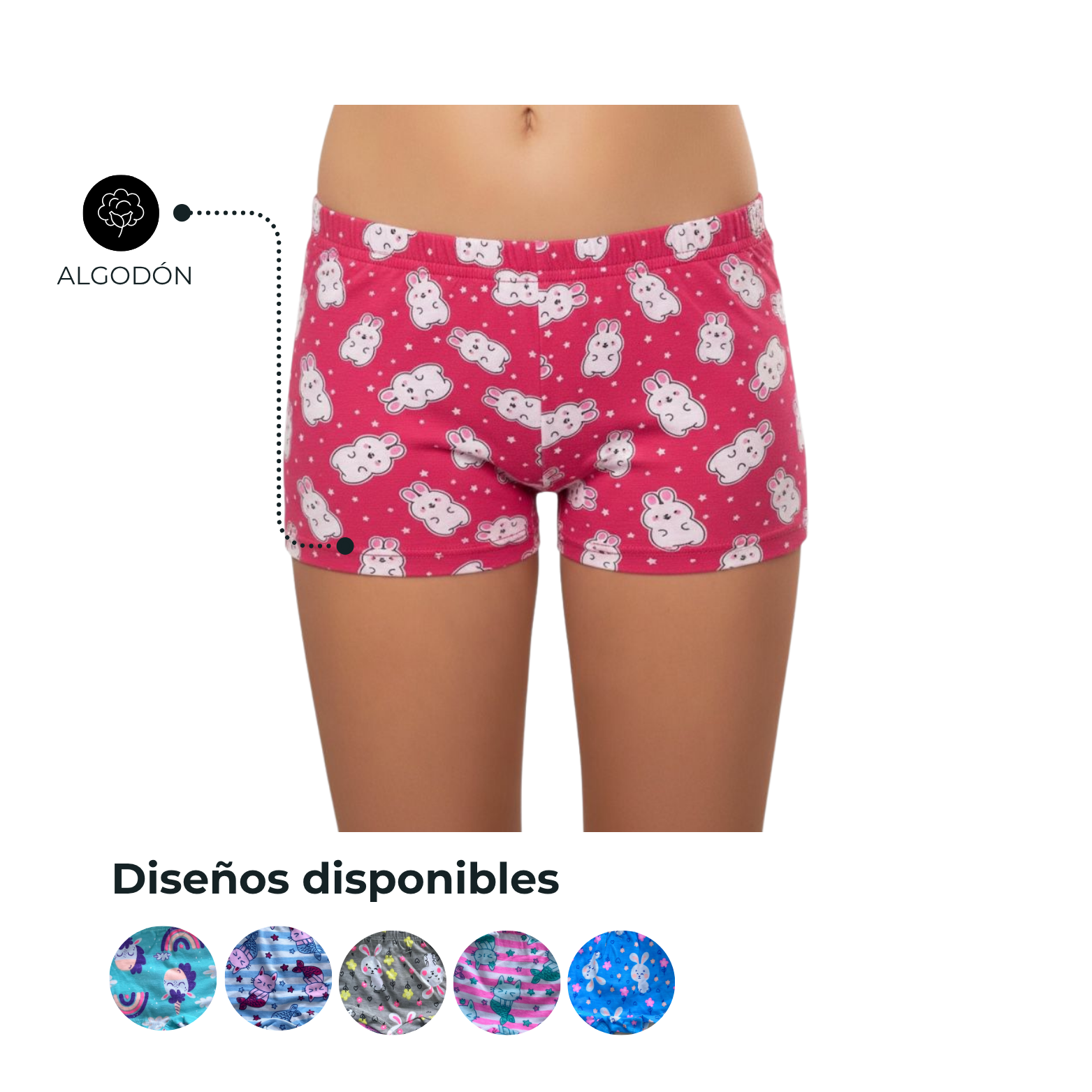 BOXER NIÑA ESTAMPADO