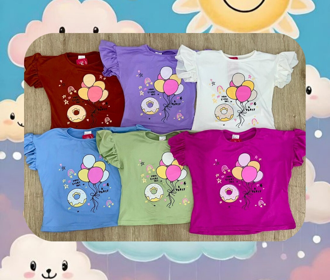 BLUSA NIÑA SWEET GIRL SURTIDO X6 COLORES