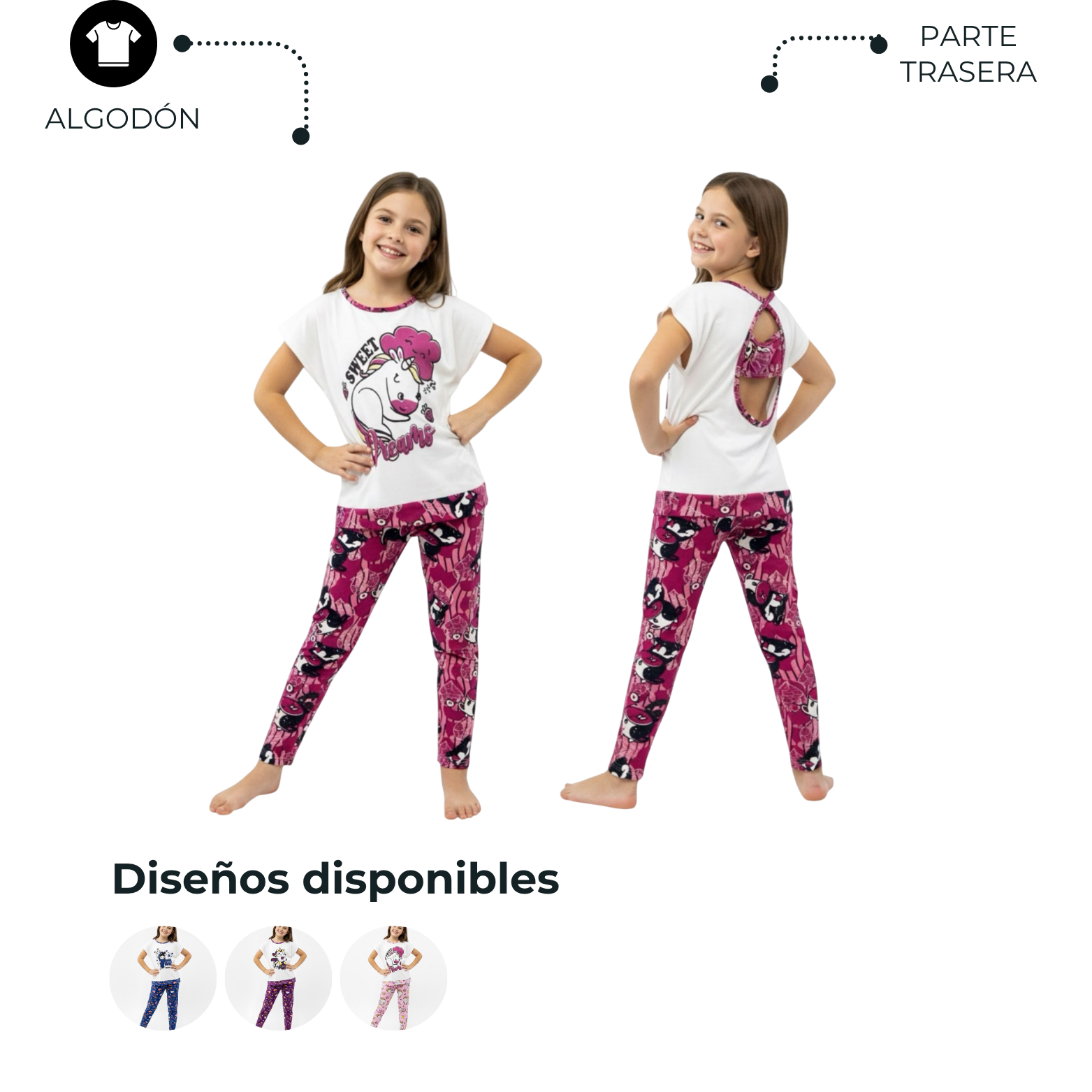 CONJUNTO NIÑA ESCOTE