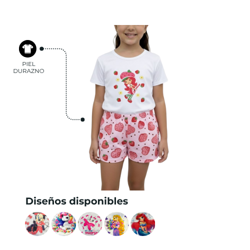 PIJAMA NIÑA PERSONAJES  