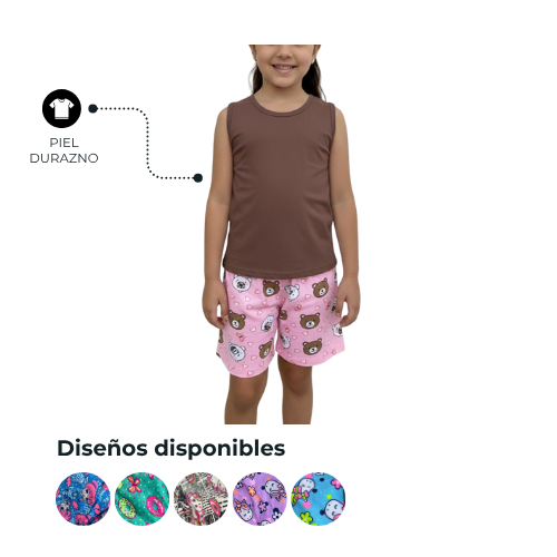 PIJAMA NIÑA SHORT 