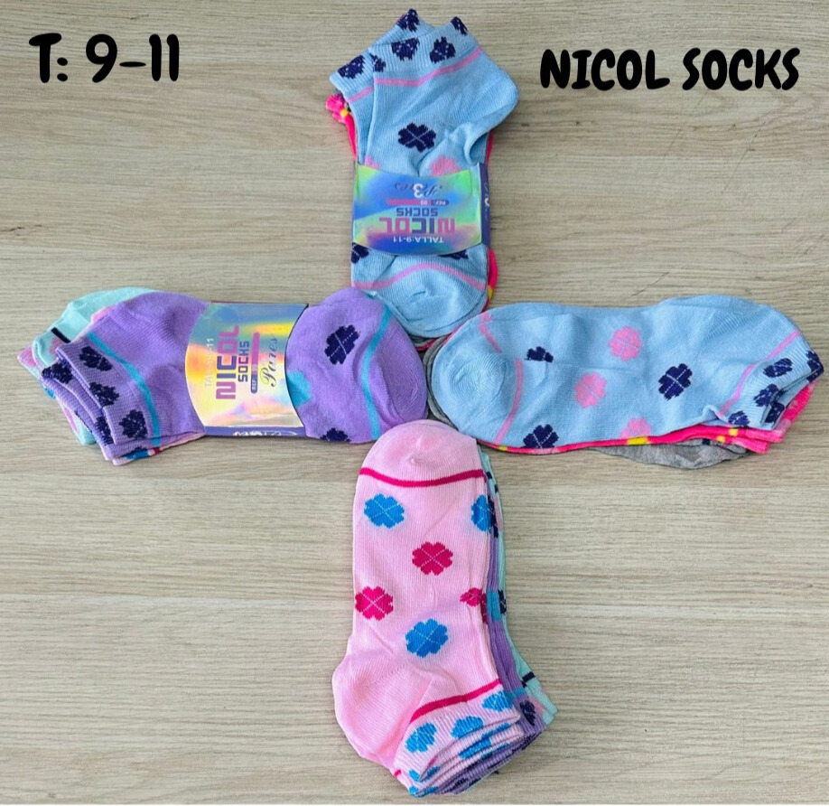 MEDIA HB ECONOMICA NICOL SOCKS SURTIDO 