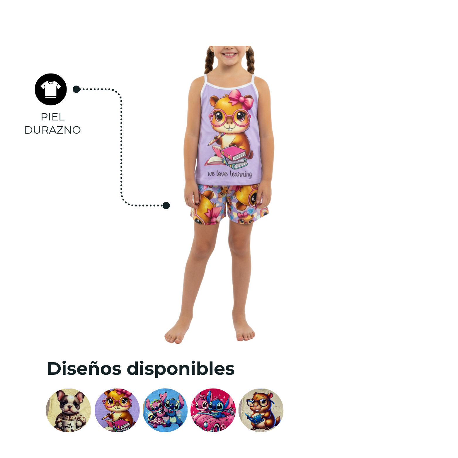 PIJAMA NIÑA SUBLIMADA 