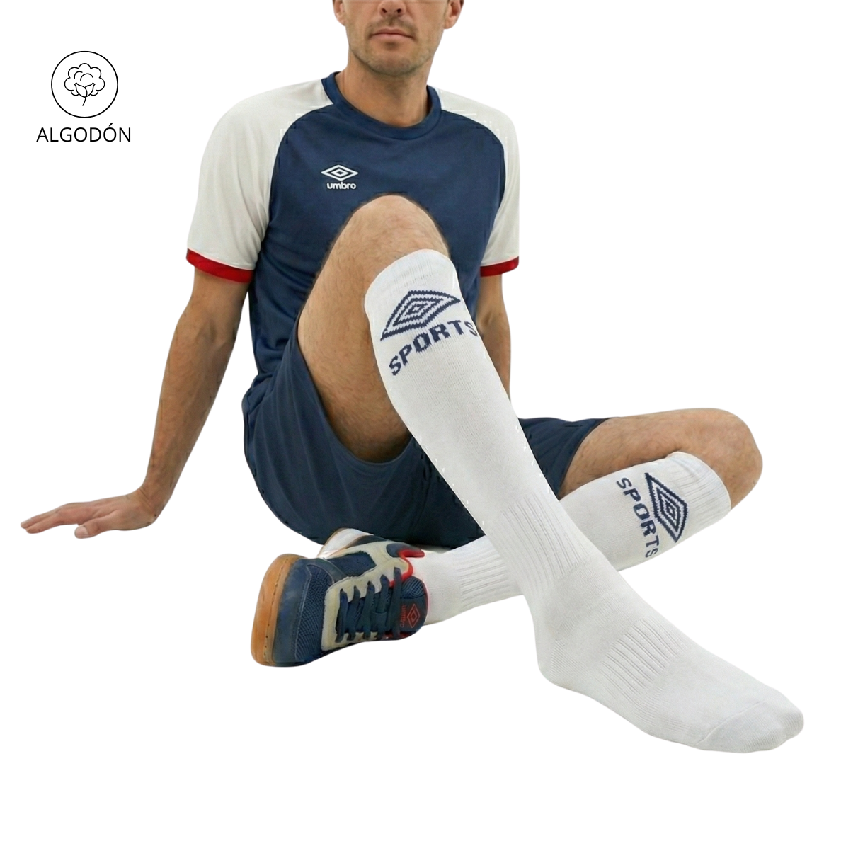 MEDIA BLANCA FUTBOL HOMBRE