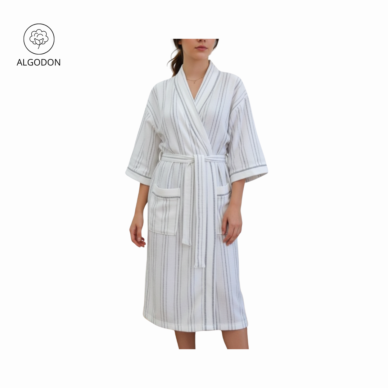 SALIDA DE BAÑO RAYAS DAMA