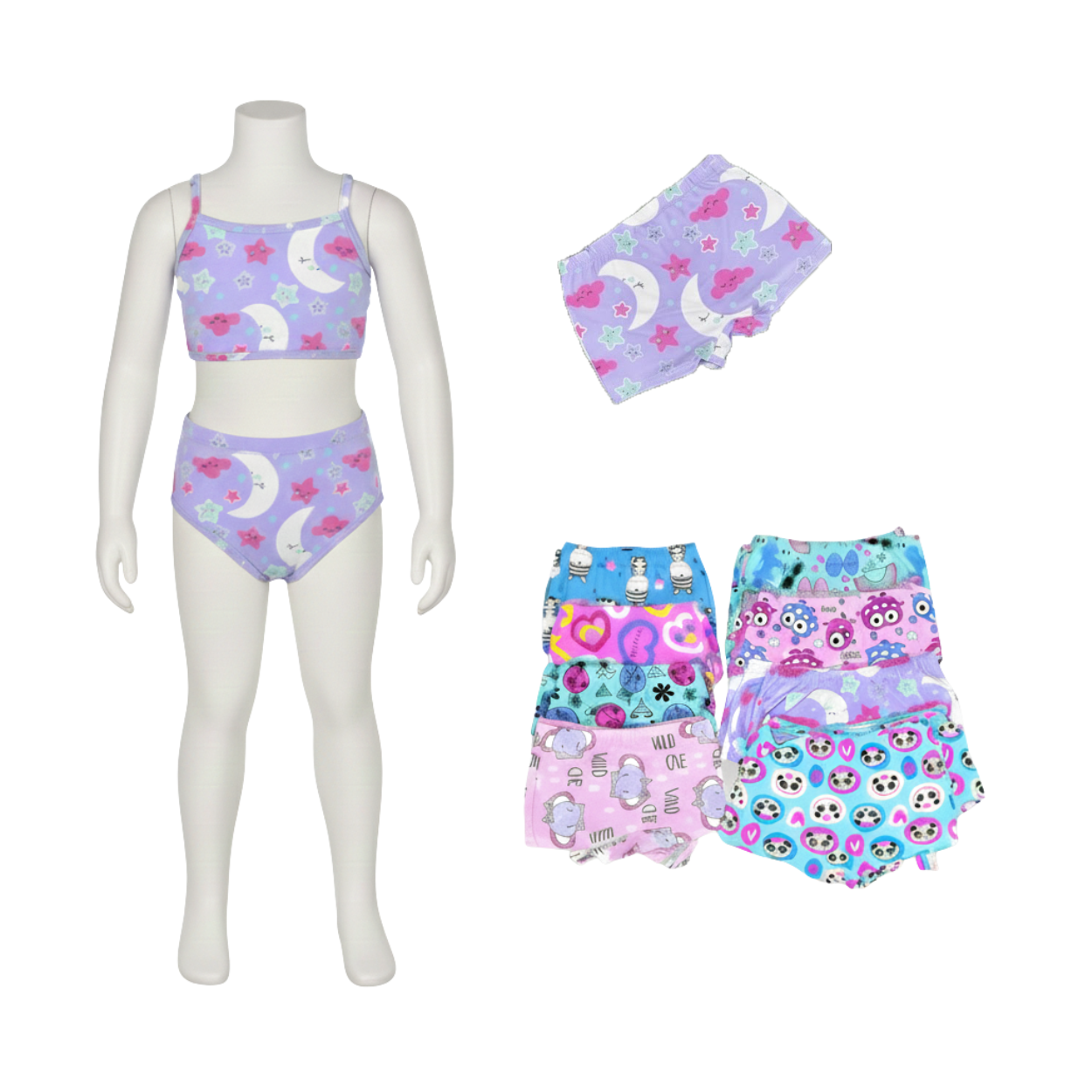 TRIO NIÑA ESTAMPADO