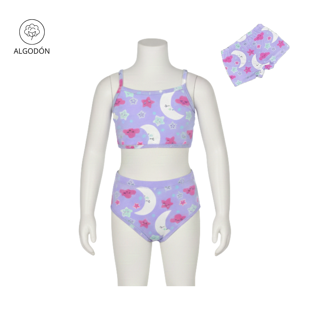 TRIO NIÑA ESTAMPADO