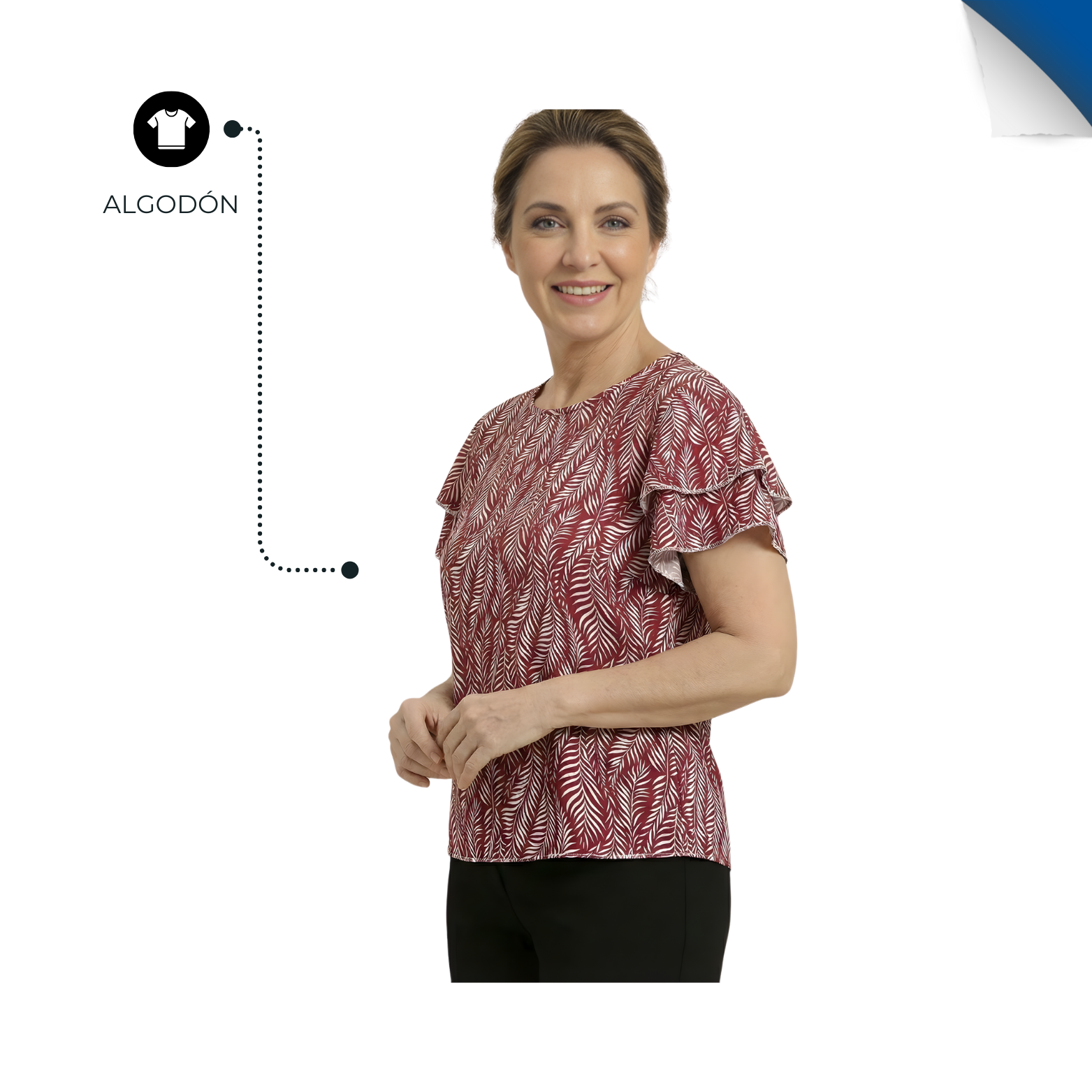 BLUSA DAMA  SEÑORIAL