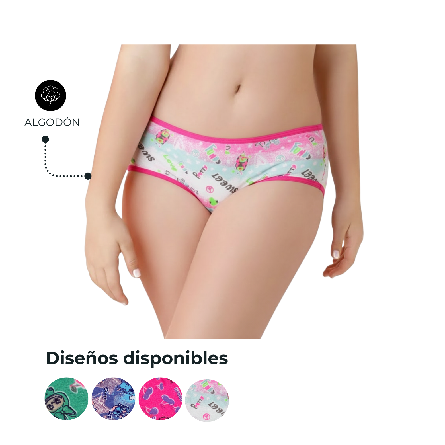 CACHETERO NIÑA ESTAMPADO