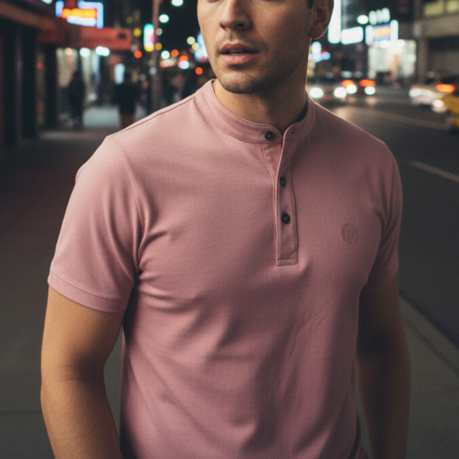 CAMISETA HOMBRE BOTÓN