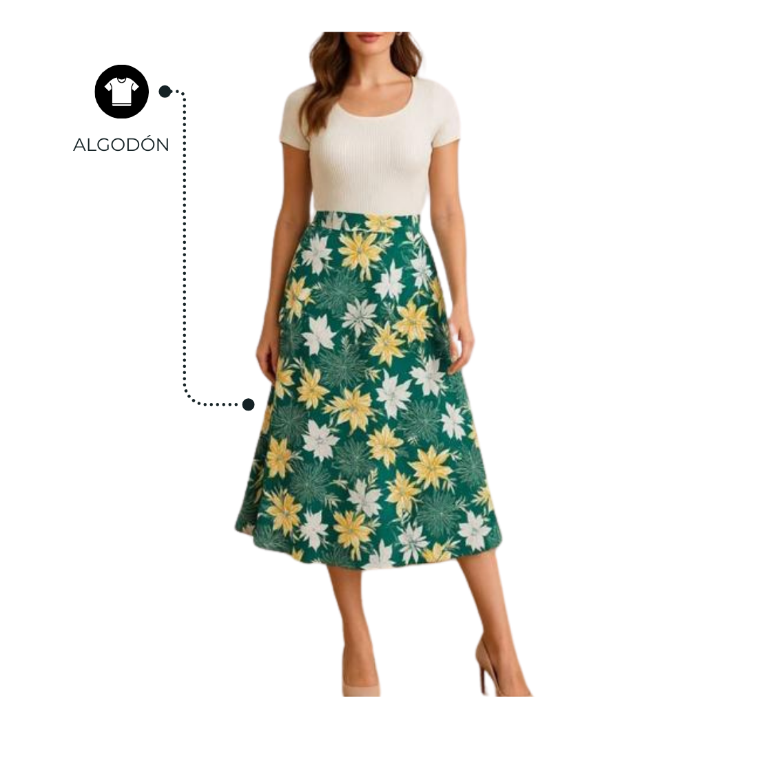 FALDA DAMA ESTAMPADA