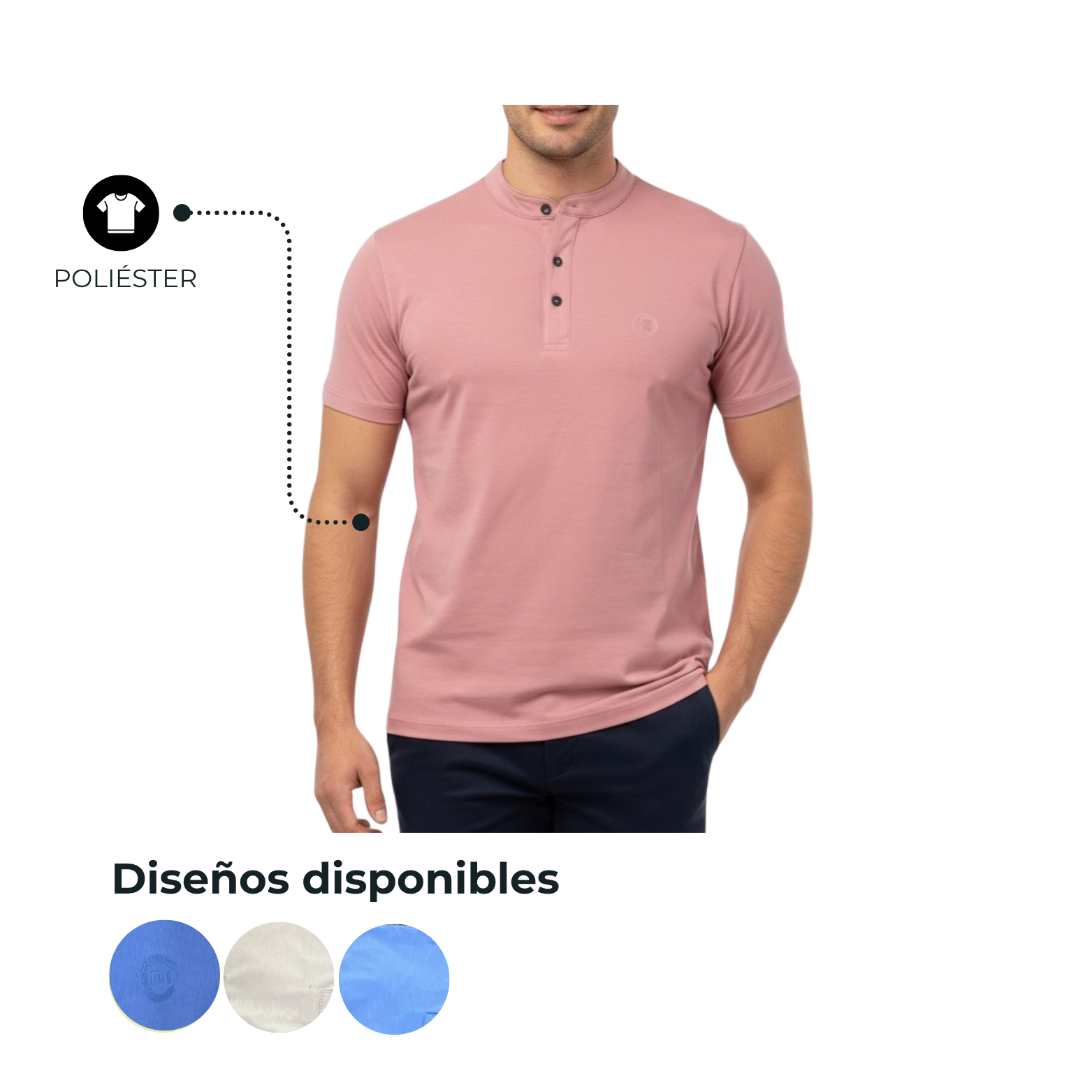 CAMISETA HOMBRE BOTÓN