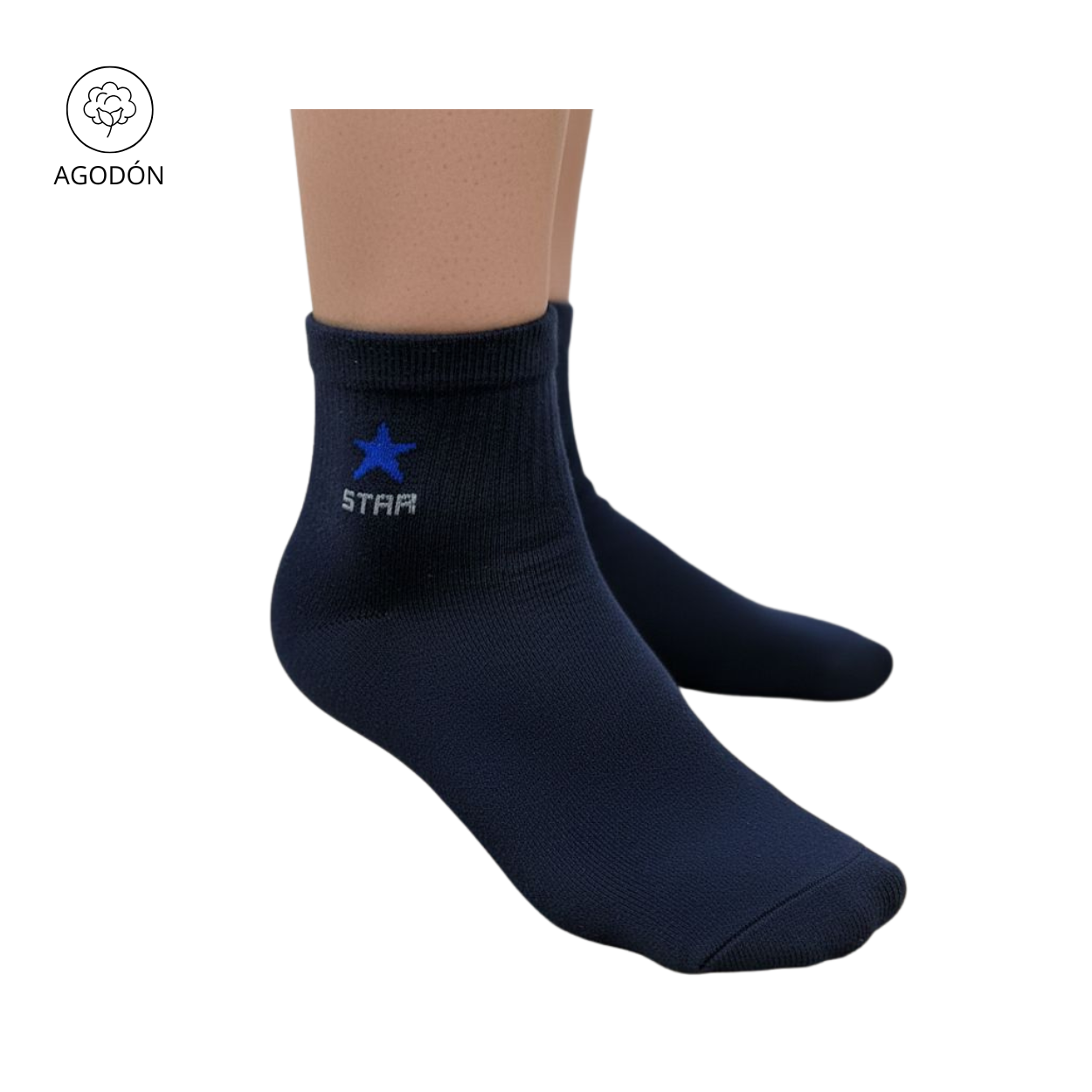 MEDIA CON CARTON CANILLERA HOMBRE