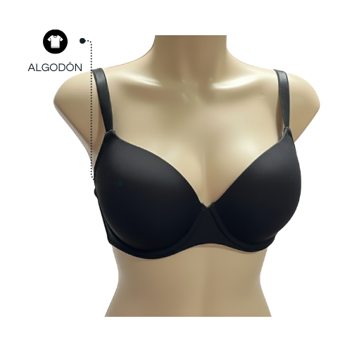 BRASIER NIÑA BLANCO Y NEGRO