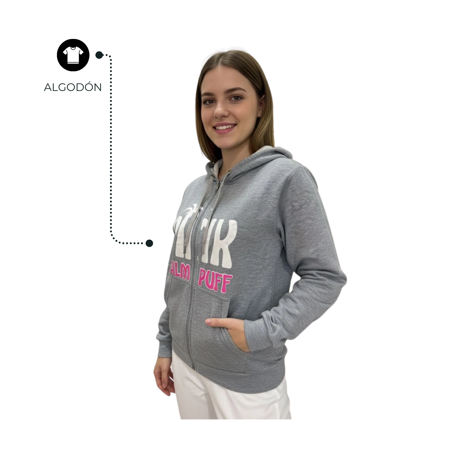 CHAQUETA PERCHADA DAMA 