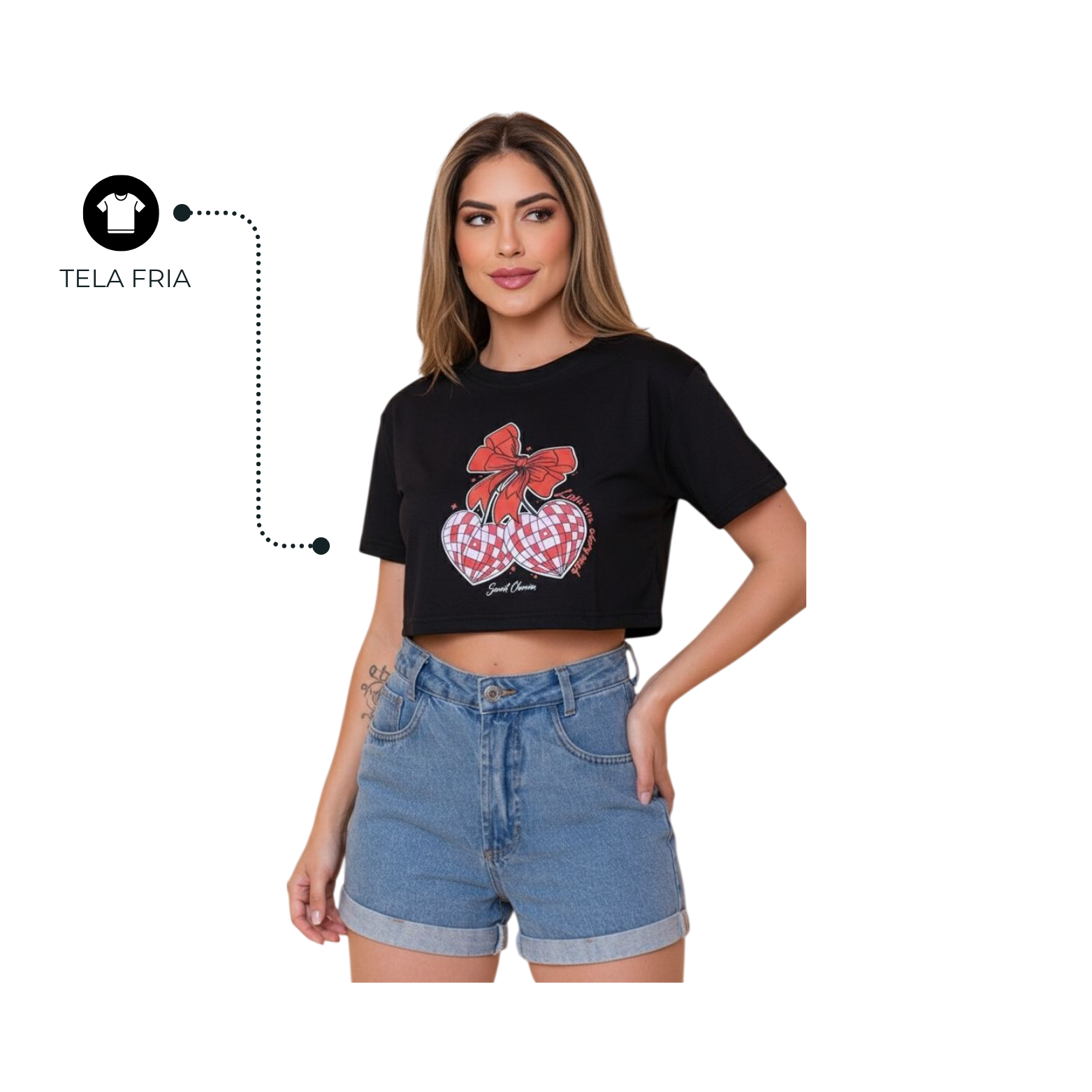 BLUSA DAMA CORTA