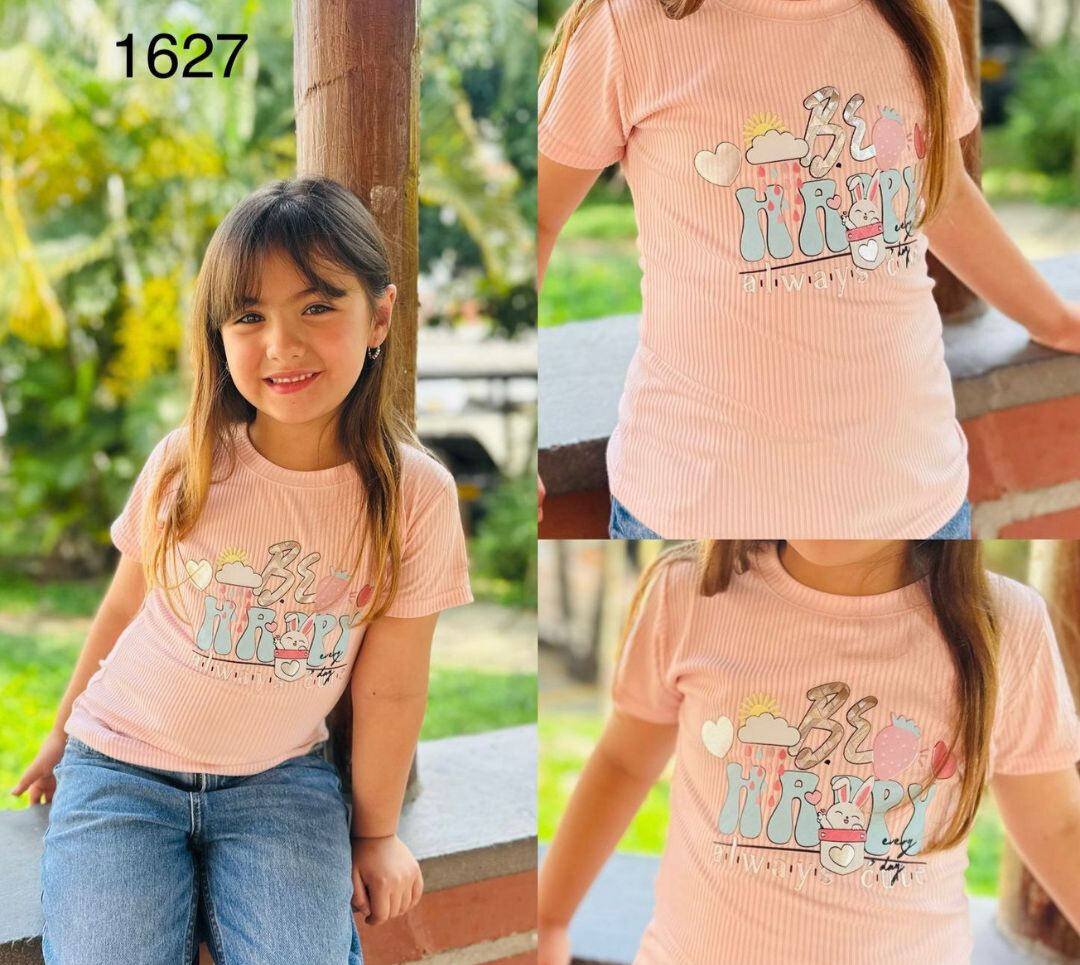 BLUSA NIÑA TELA RIB SURTIDO COLORES X6