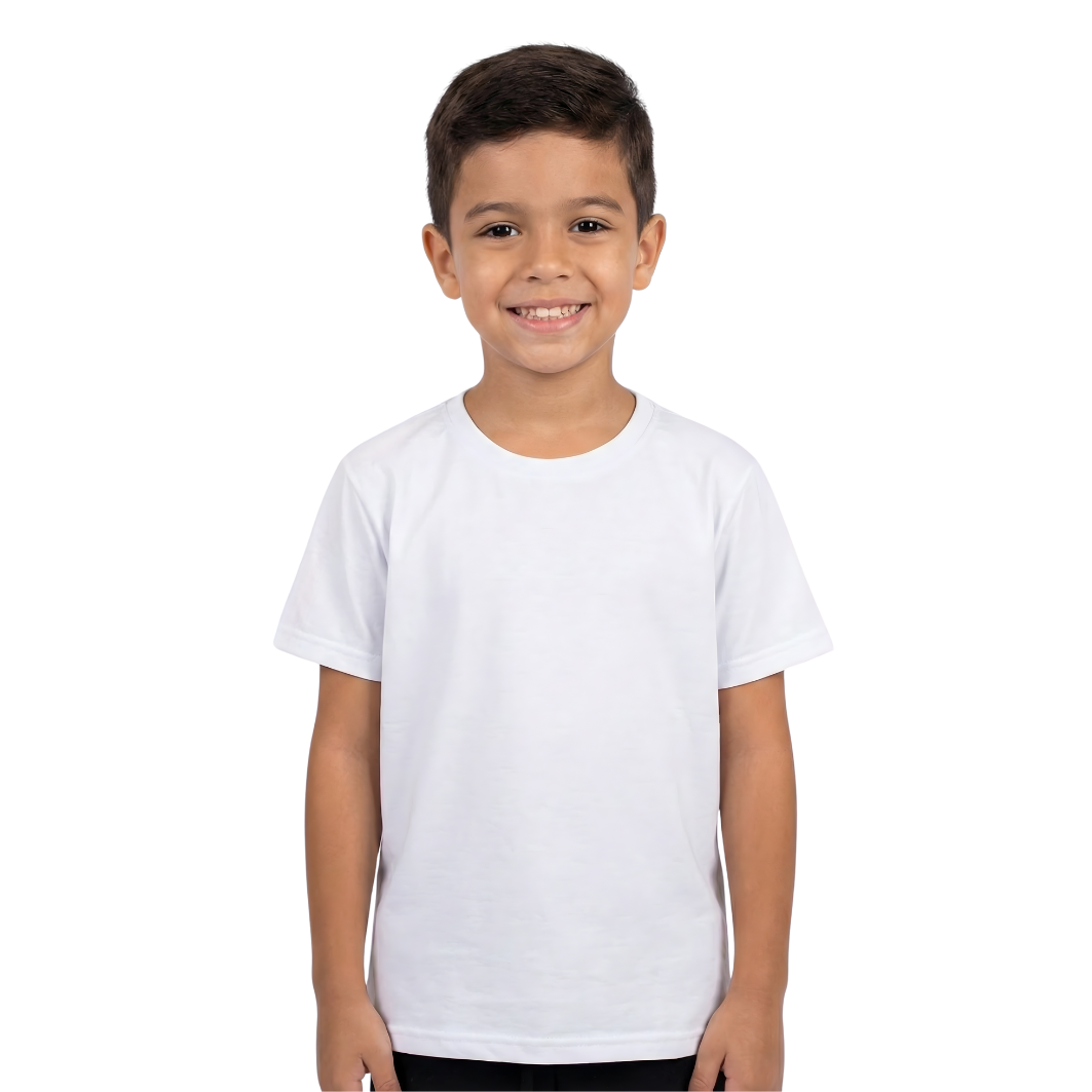 CAMISETA NIÑO  BLANCA 