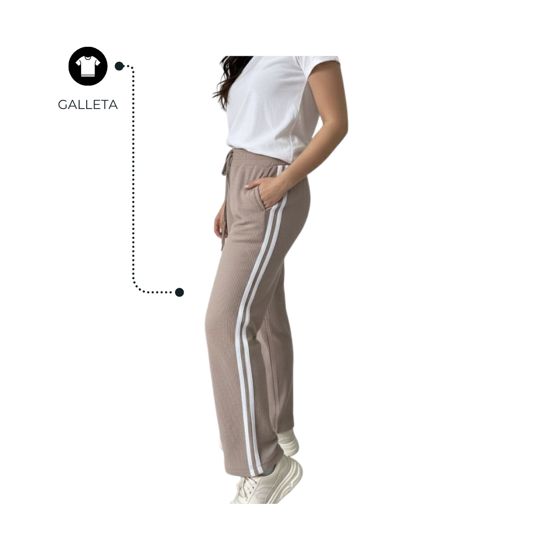 SUDADERA DAMA GALLETA