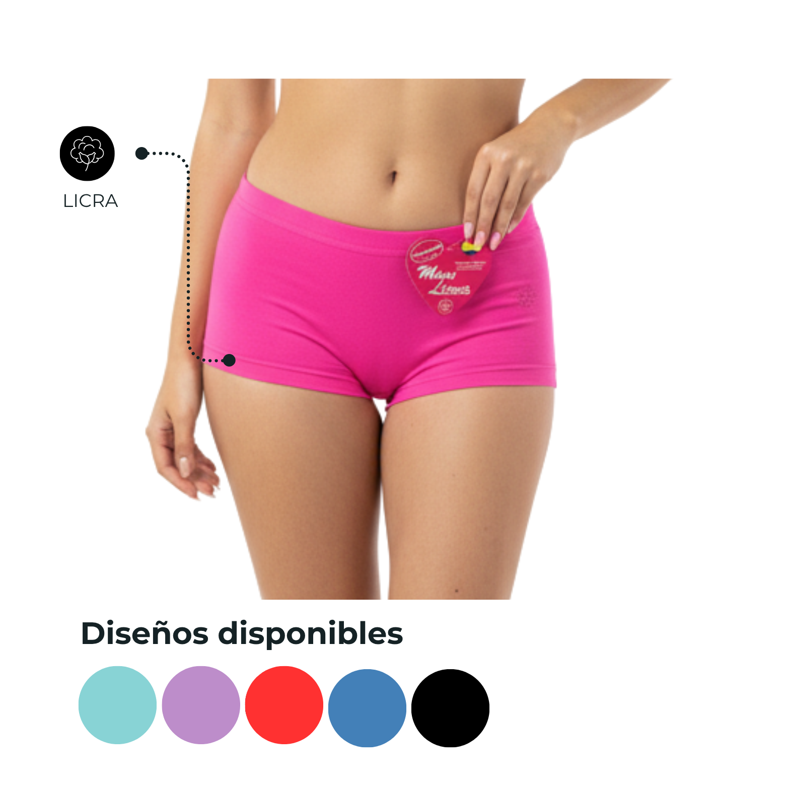 CACHETERO DAMA UNICOLOR